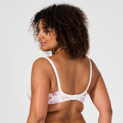 Soutien-gorge emboîtant ivoire fleurs Luccia Twist