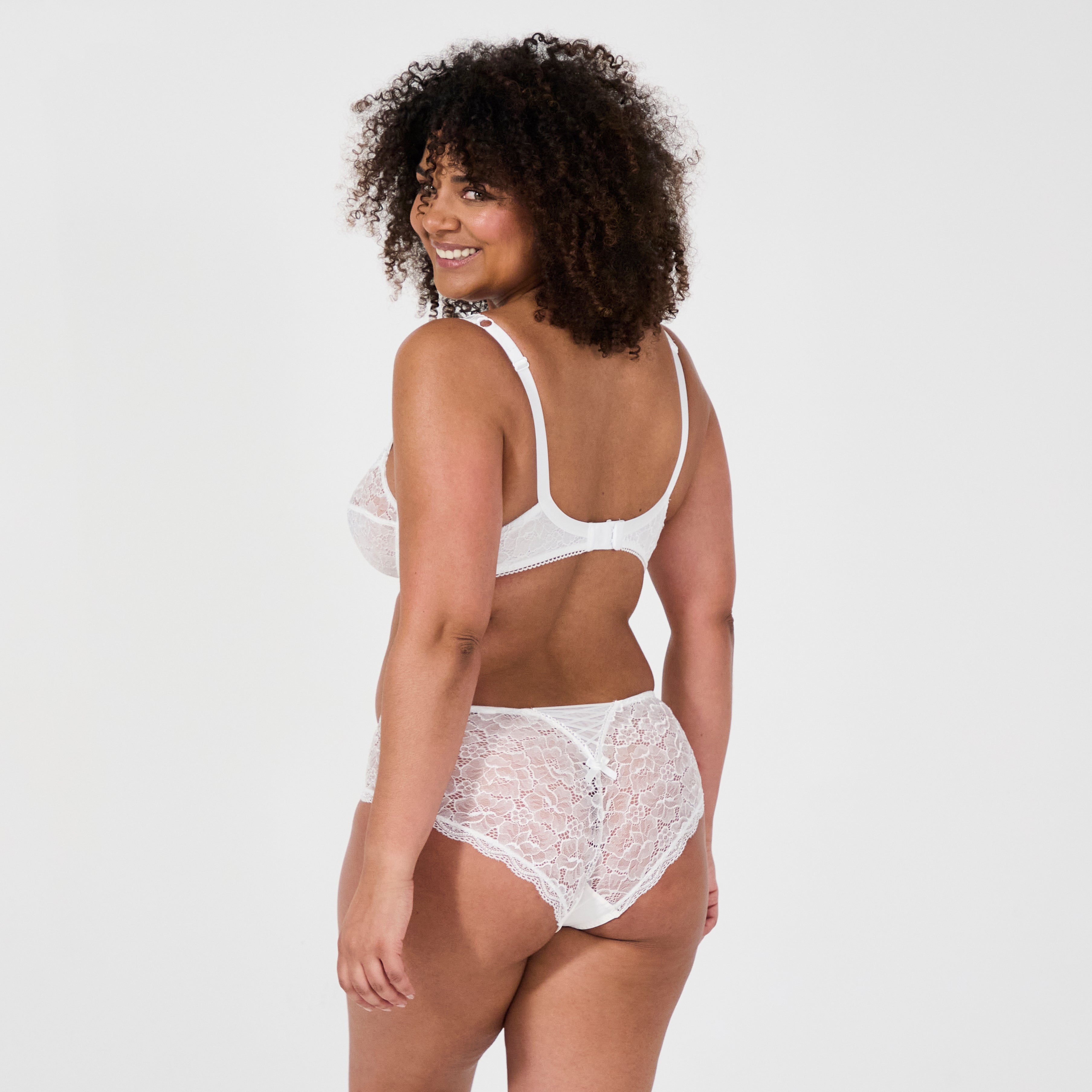 silhouette soutien gorge armatures shorty luccia blanc dos