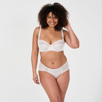 silhouette soutien gorge armatures shorty luccia blanc face