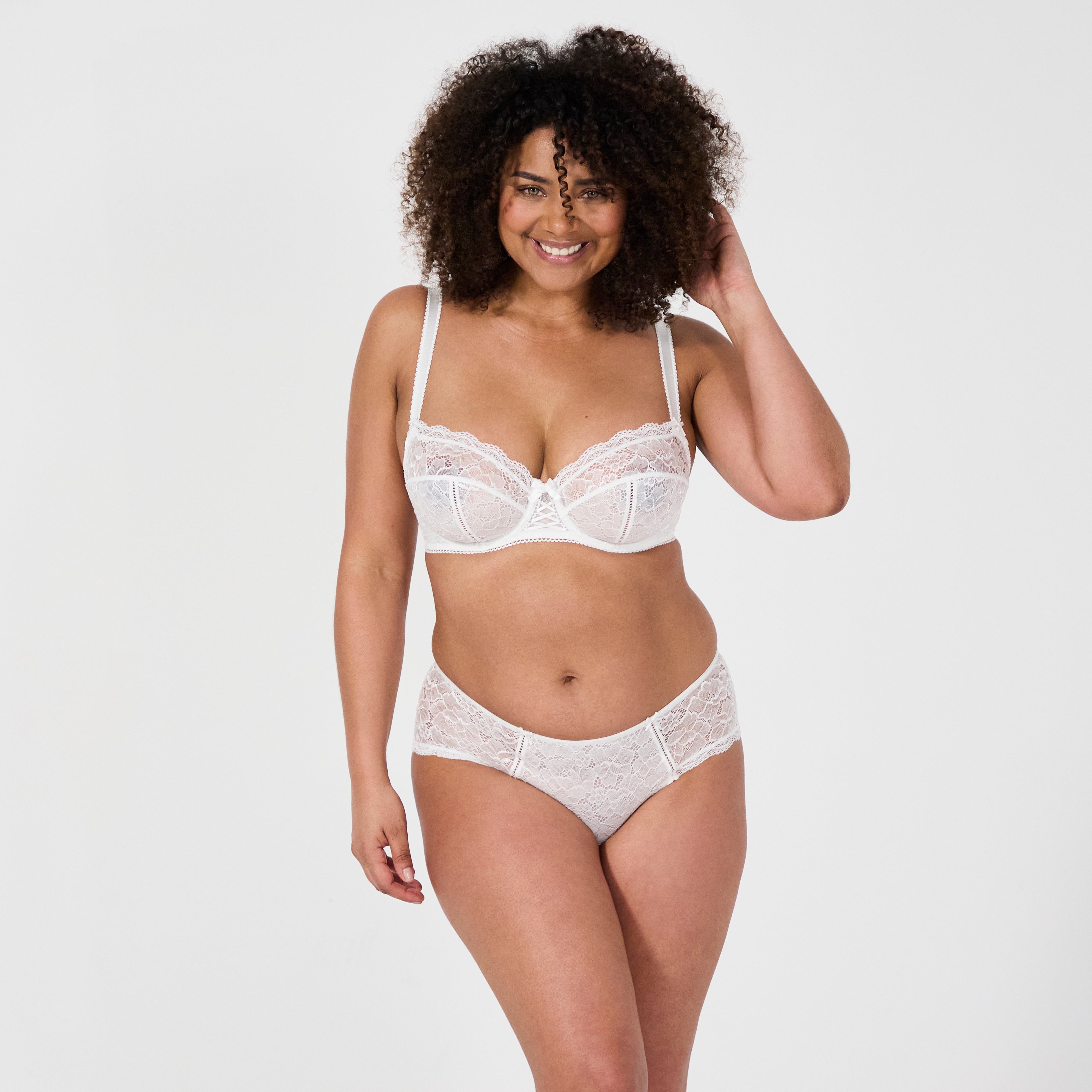 silhouette soutien gorge armatures shorty luccia blanc face