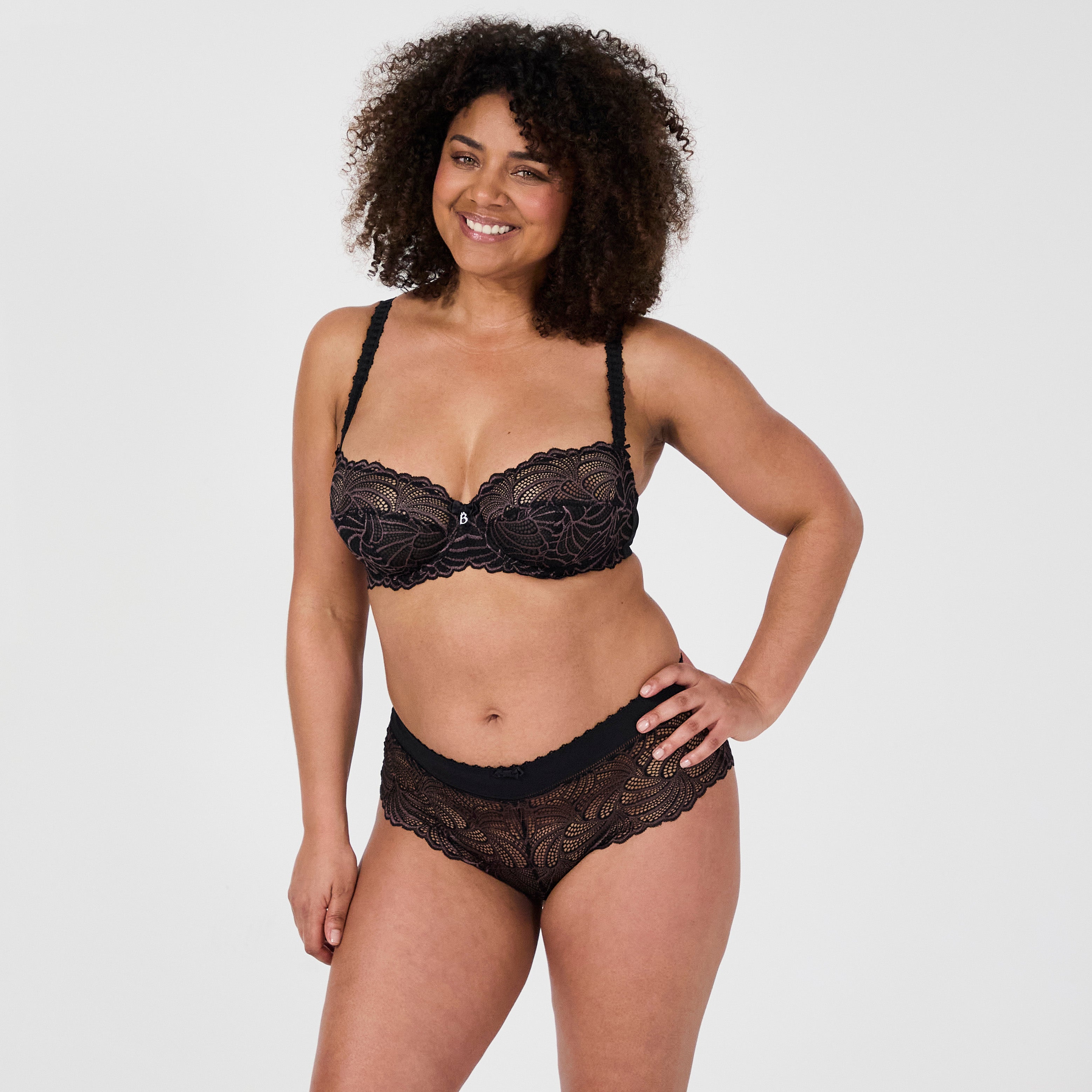 silhouette soutien gorge armatures shorty pampelune noir face