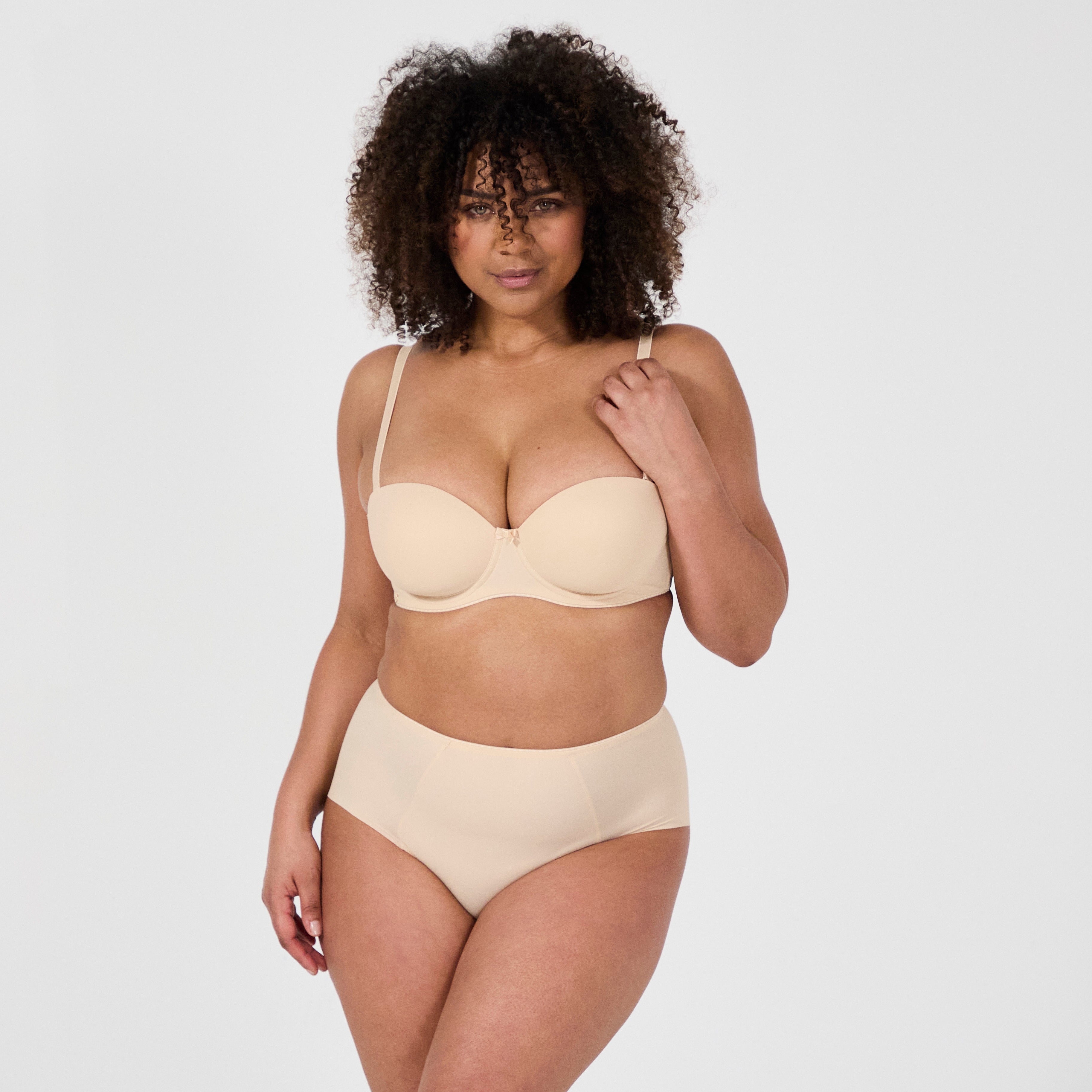 Just Daily Nude Underwired Bandeau Bra