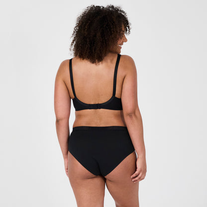 Just ideal black underwired bra with removable cups
