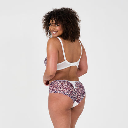 silhouette soutien gorge shorty luccia swing blanc imprime dos