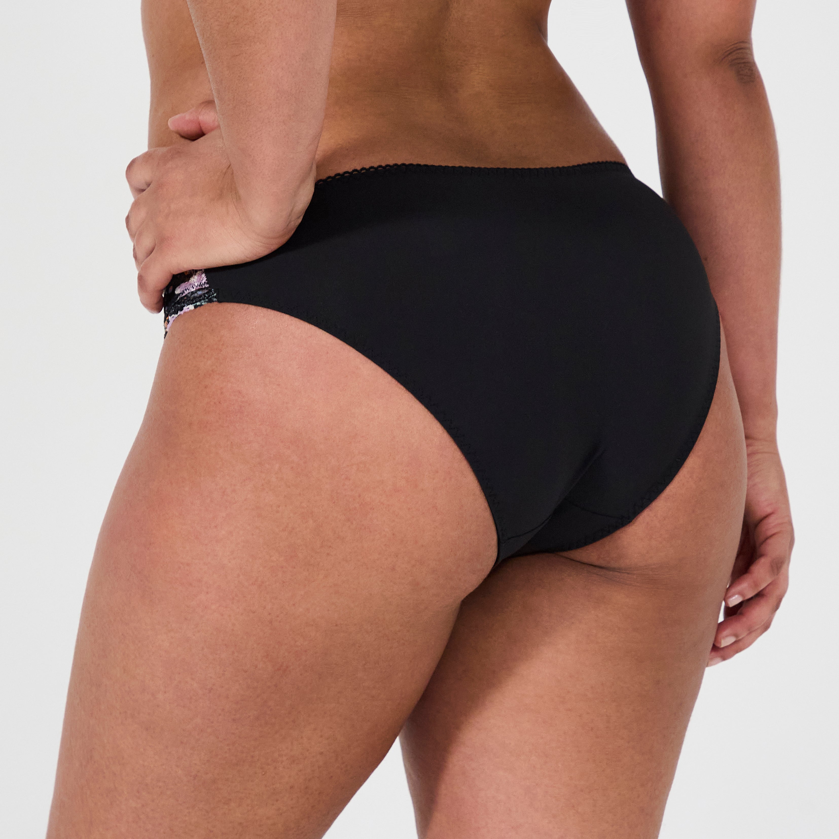 Slip noir imprimé Luccia swing