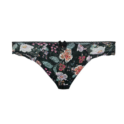 slip luccia swing noir imprime