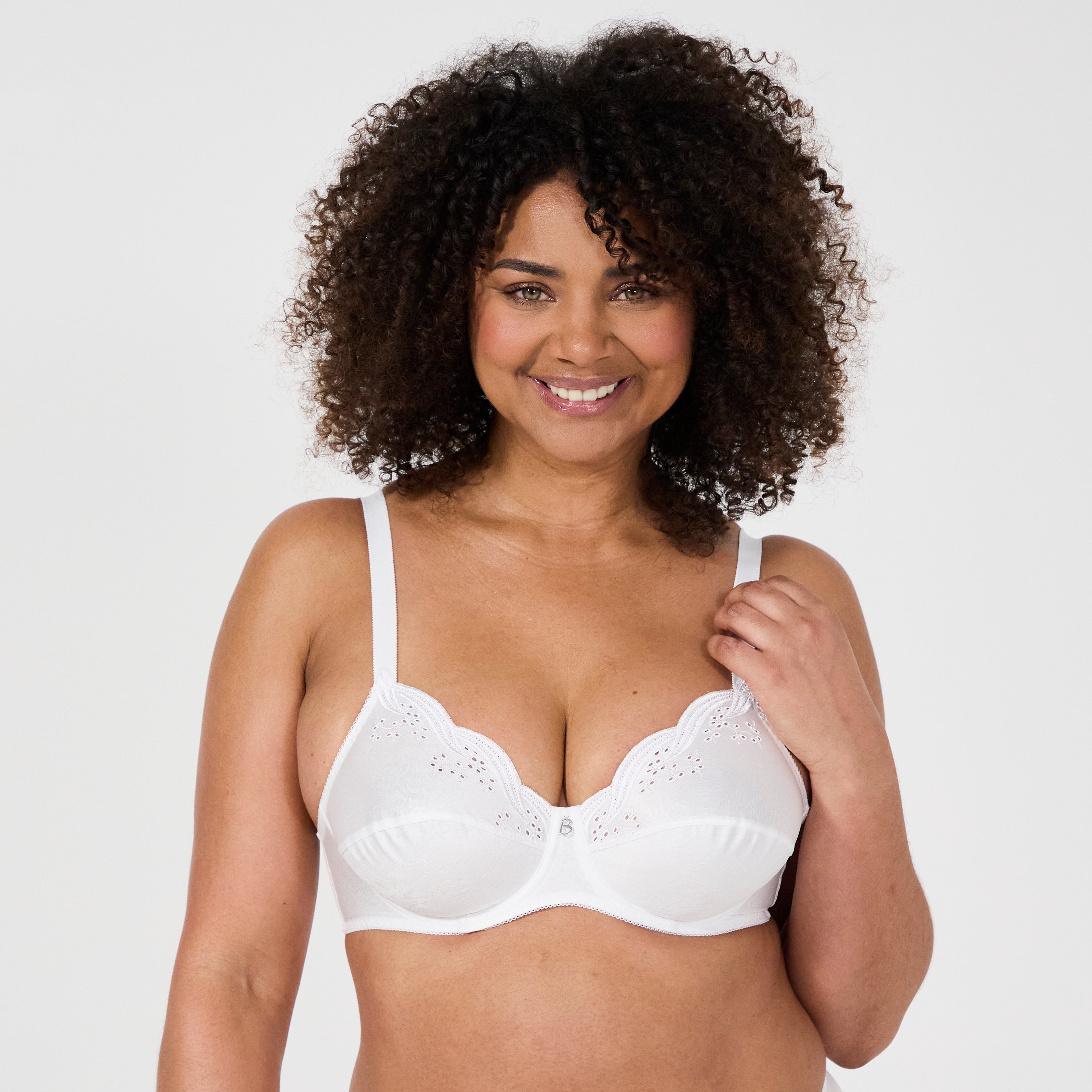 Emily white underwired bra