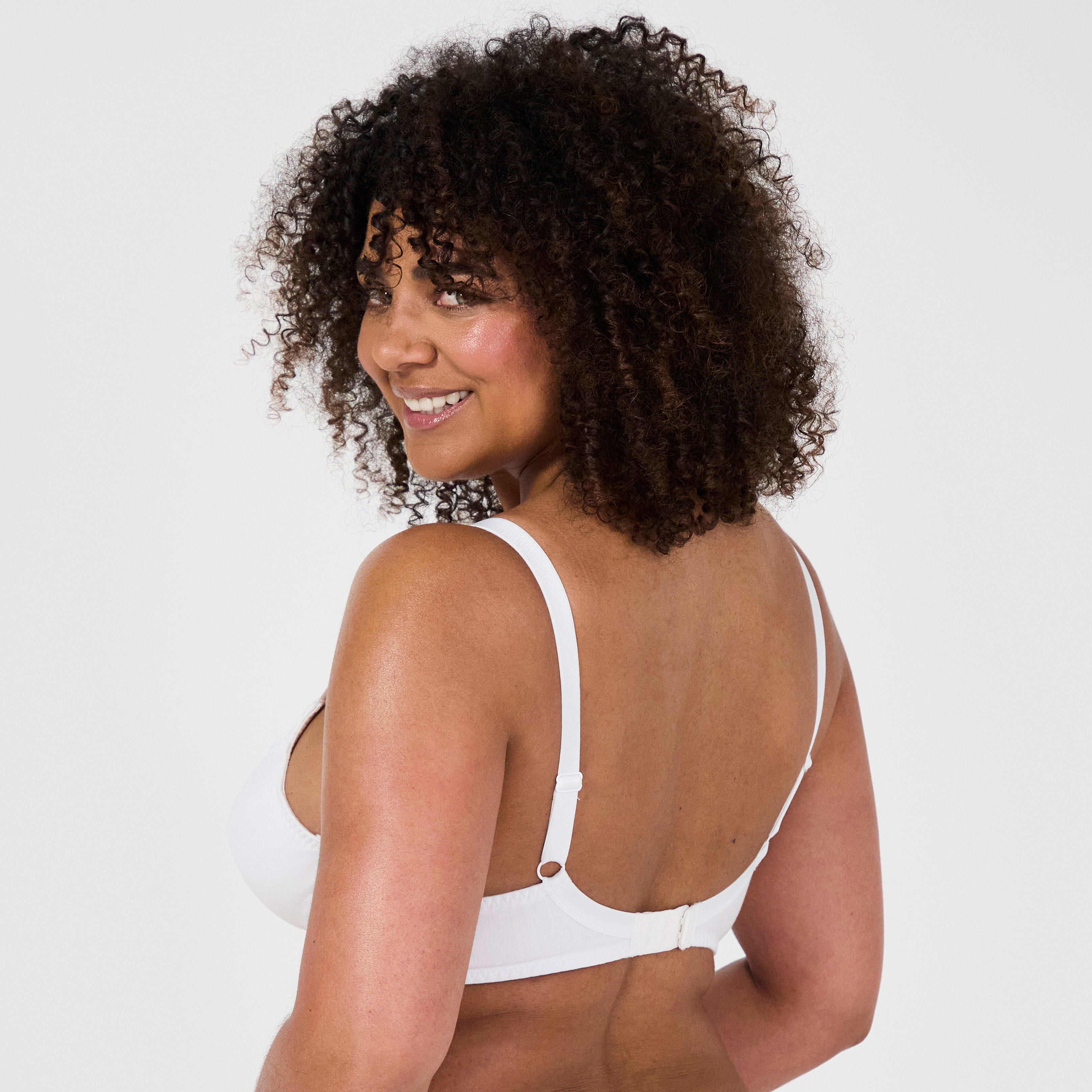 Just Ideal white underwired bra
