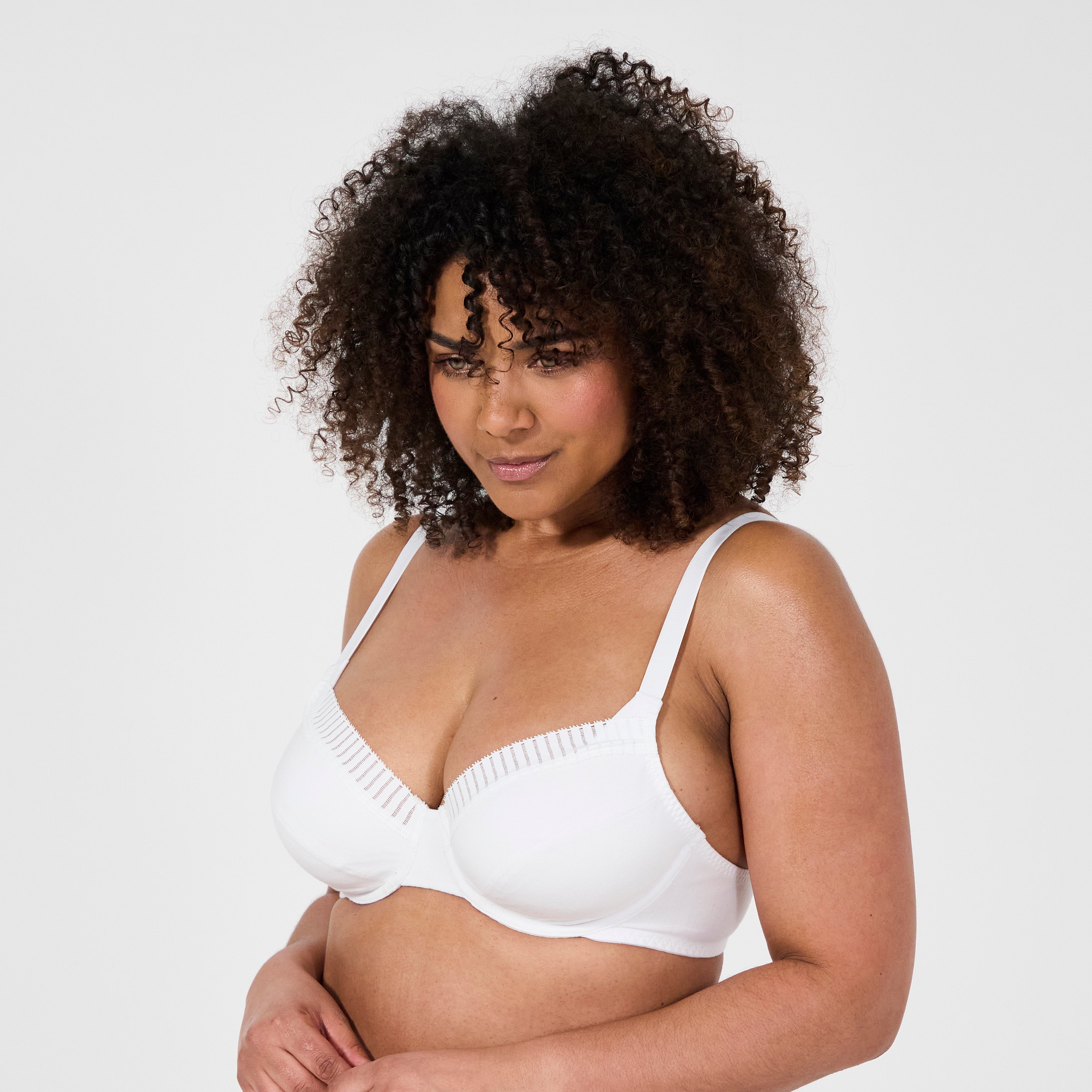 Just Ideal white underwired bra