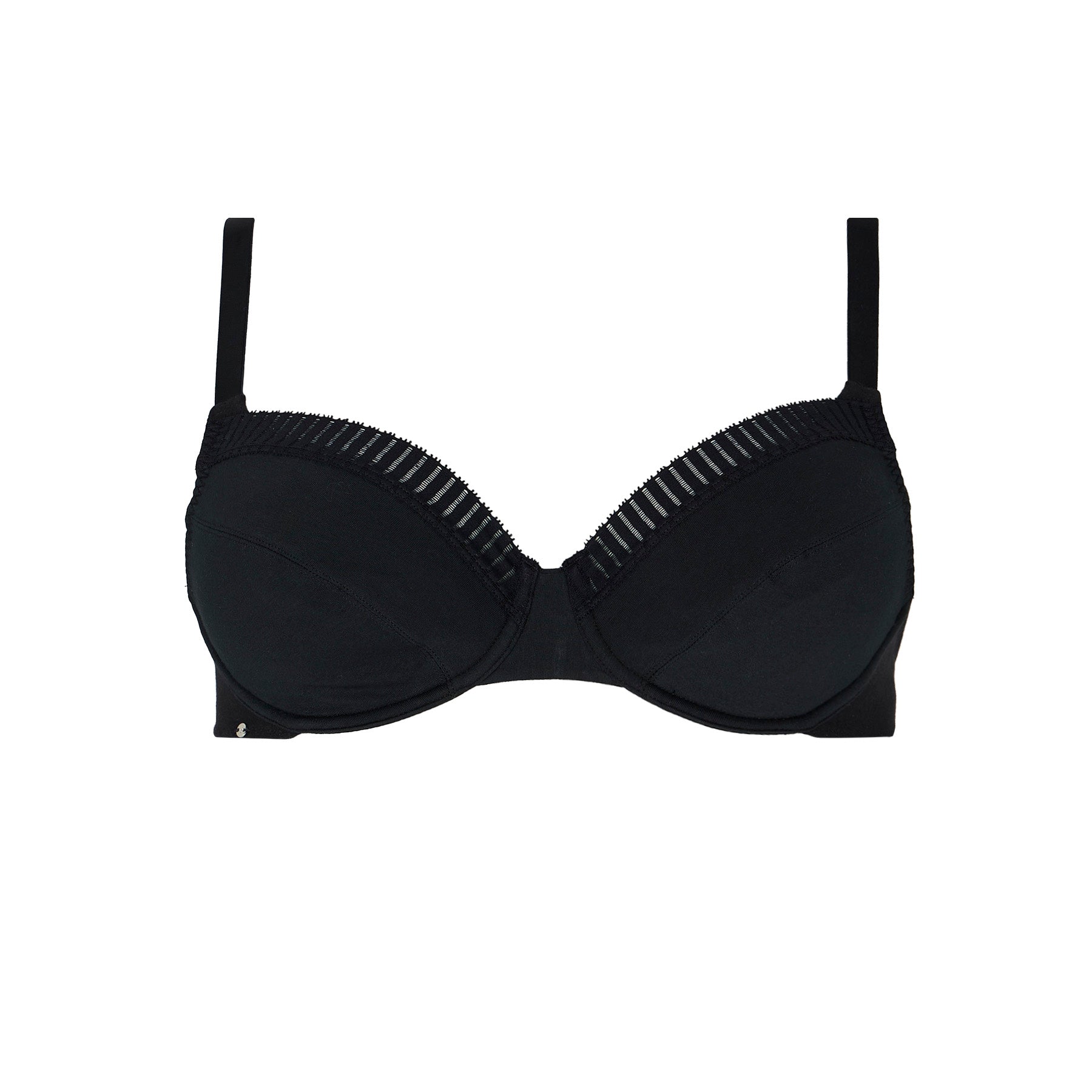 Just Ideal black underwired bra