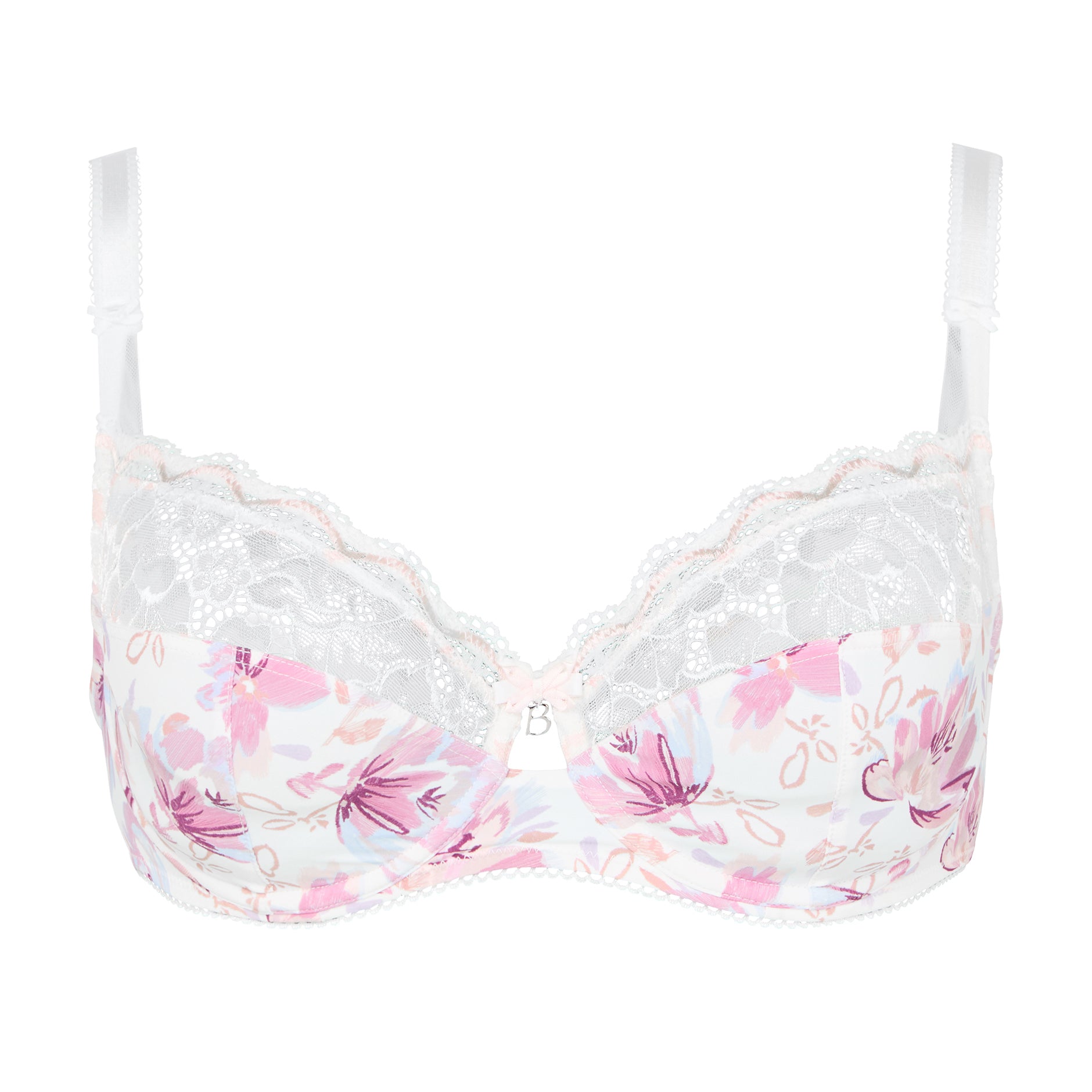Soutien-gorge emboîtant ivoire fleurs Luccia Twist