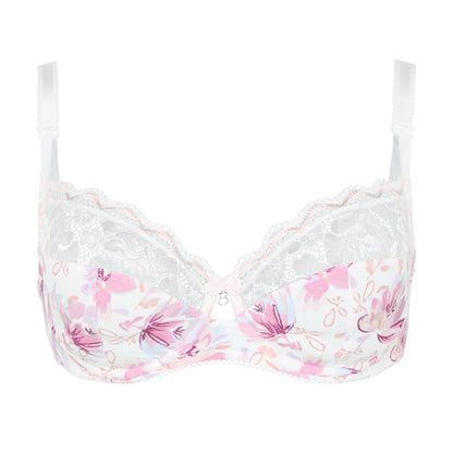 Soutien-gorge emboîtant ivoire fleurs Luccia Twist