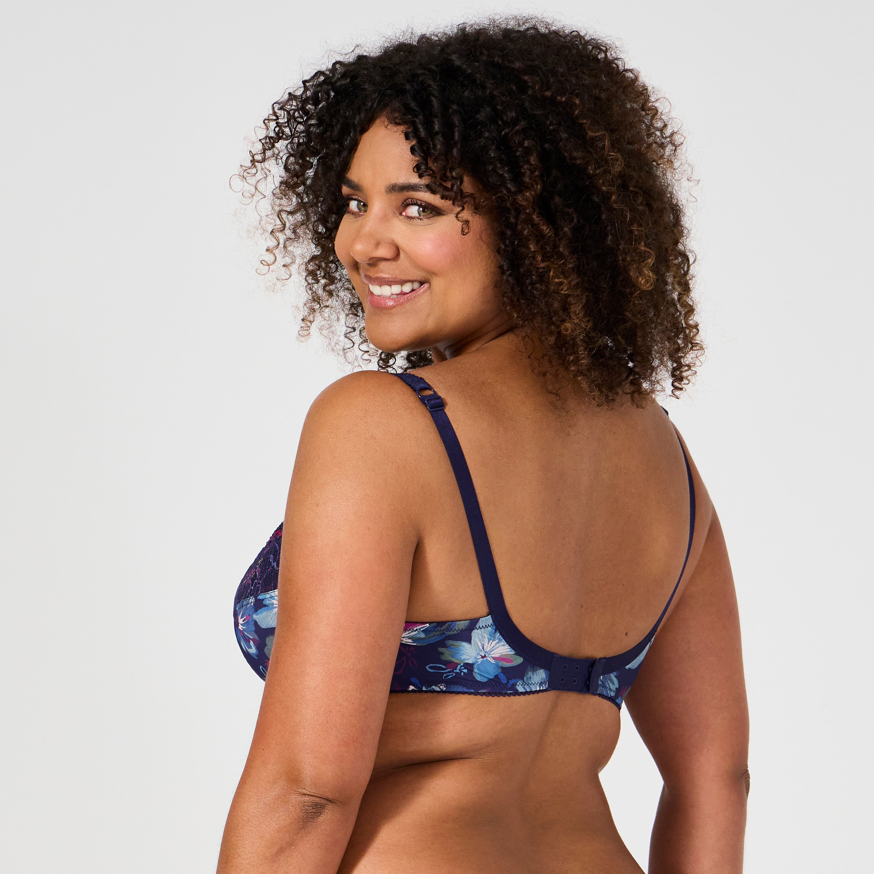 Soutien-gorge emboîtant bleu imprimé Luccia Twist