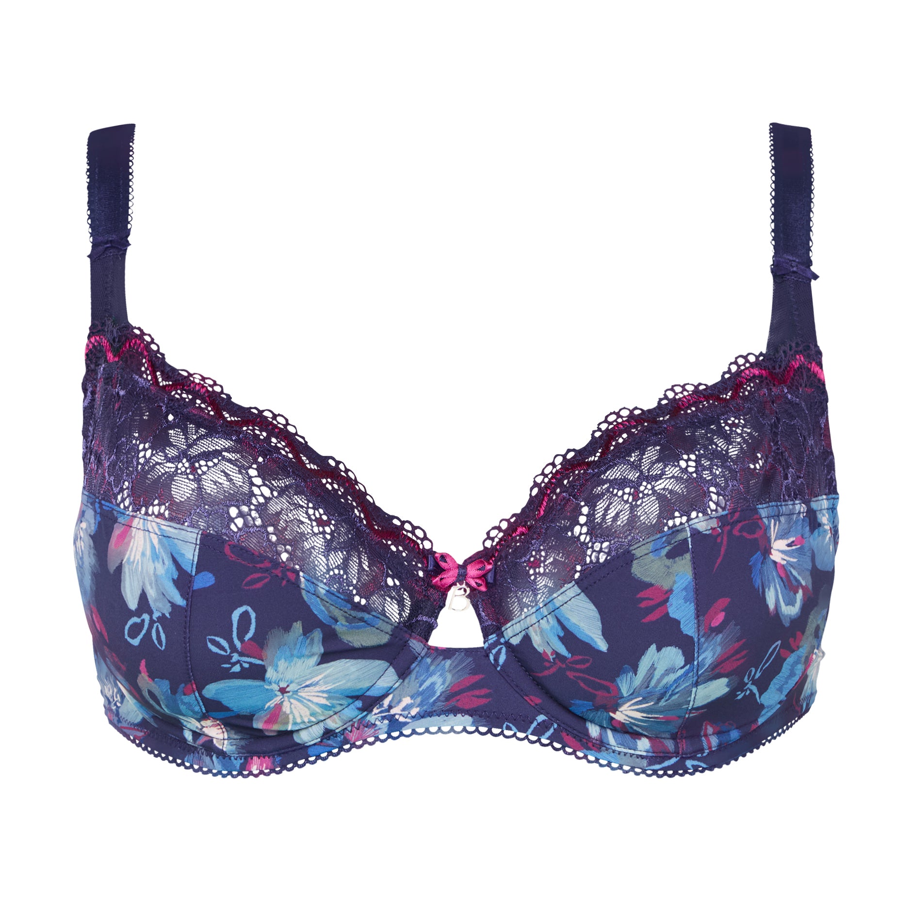 Soutien-gorge emboîtant bleu imprimé Luccia Twist
