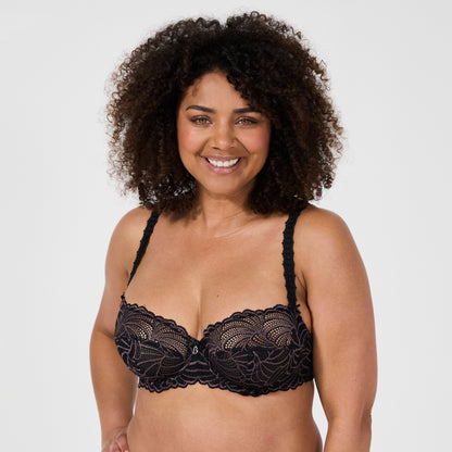 soutien gorge armatures pampelune noir face