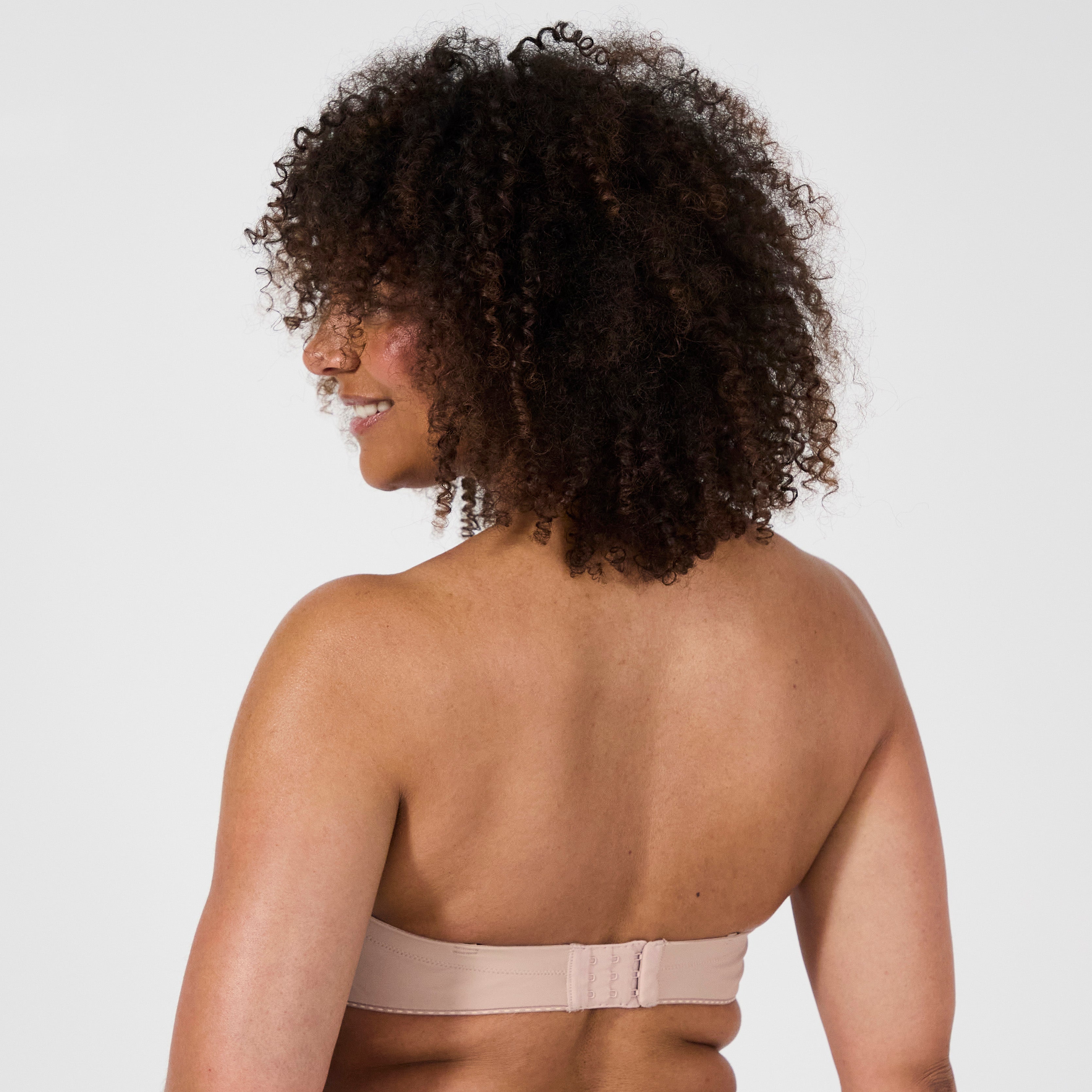 Soutien-gorge bandeau avec armatures nude foncé Just daily