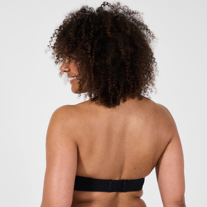 Just Daily Black Underwired Bandeau Bra