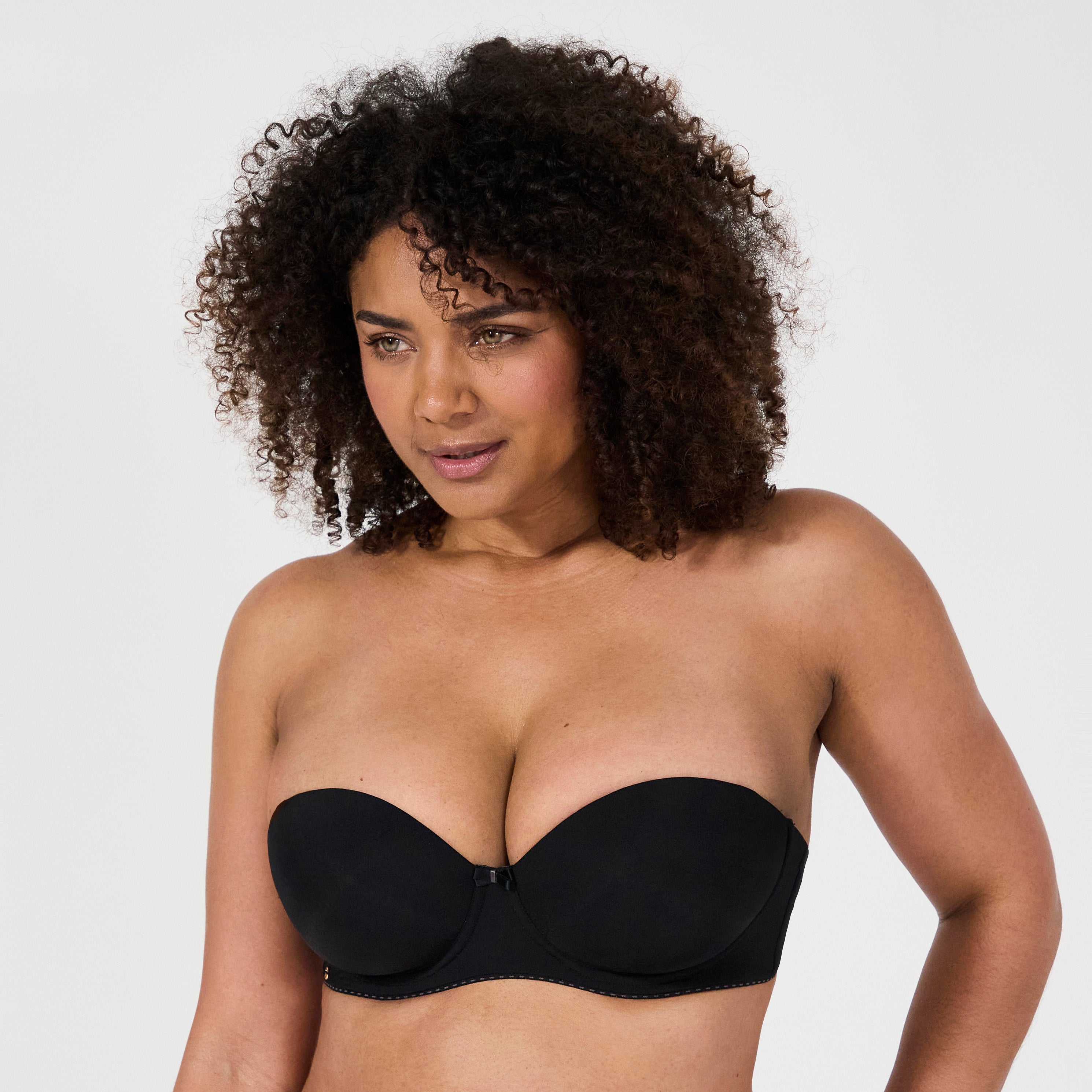 Soutien-gorge bandeau avec armatures noir Just daily