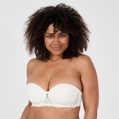 soutien gorge bandeau armatures pampelune ivoire face