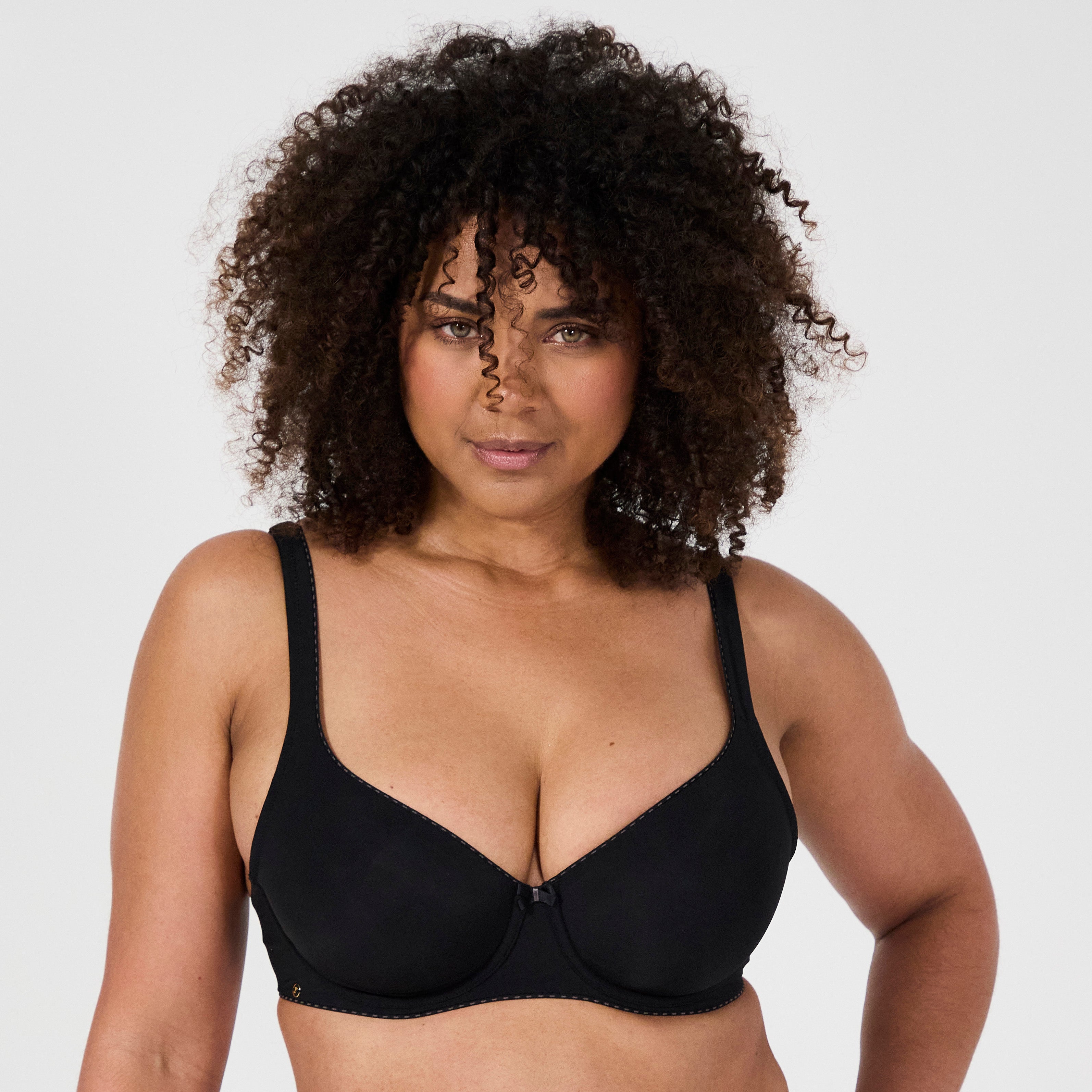 Just Daily Black Underwired Molded Bra
