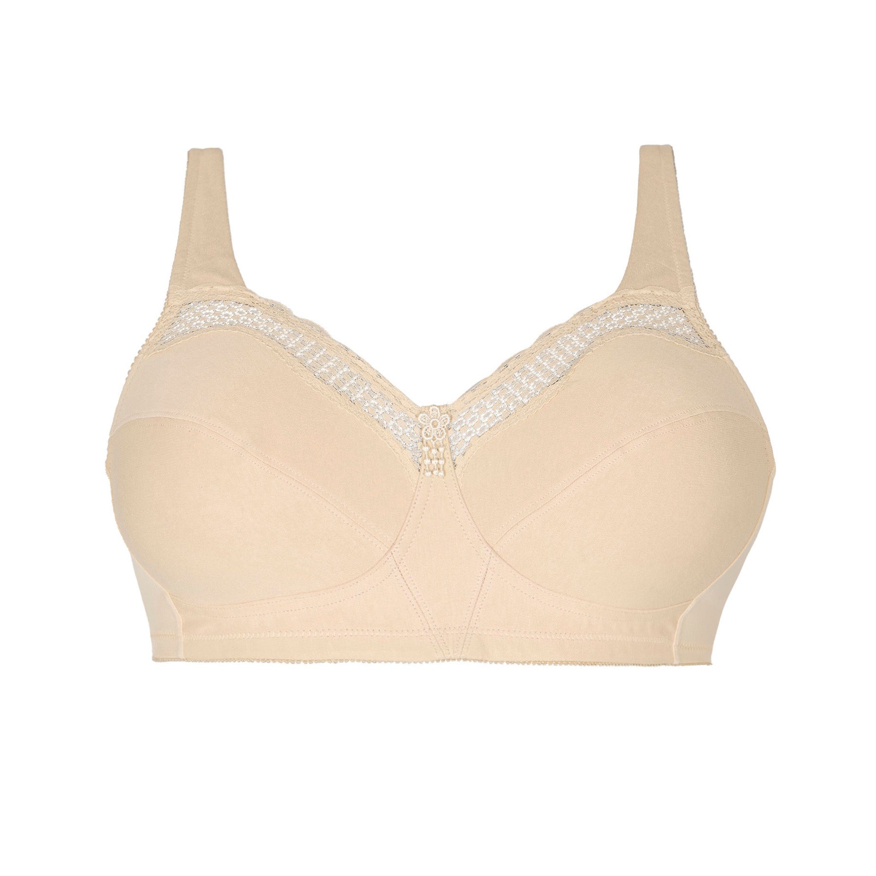 soutien gorge sans armatures cotton confort nude