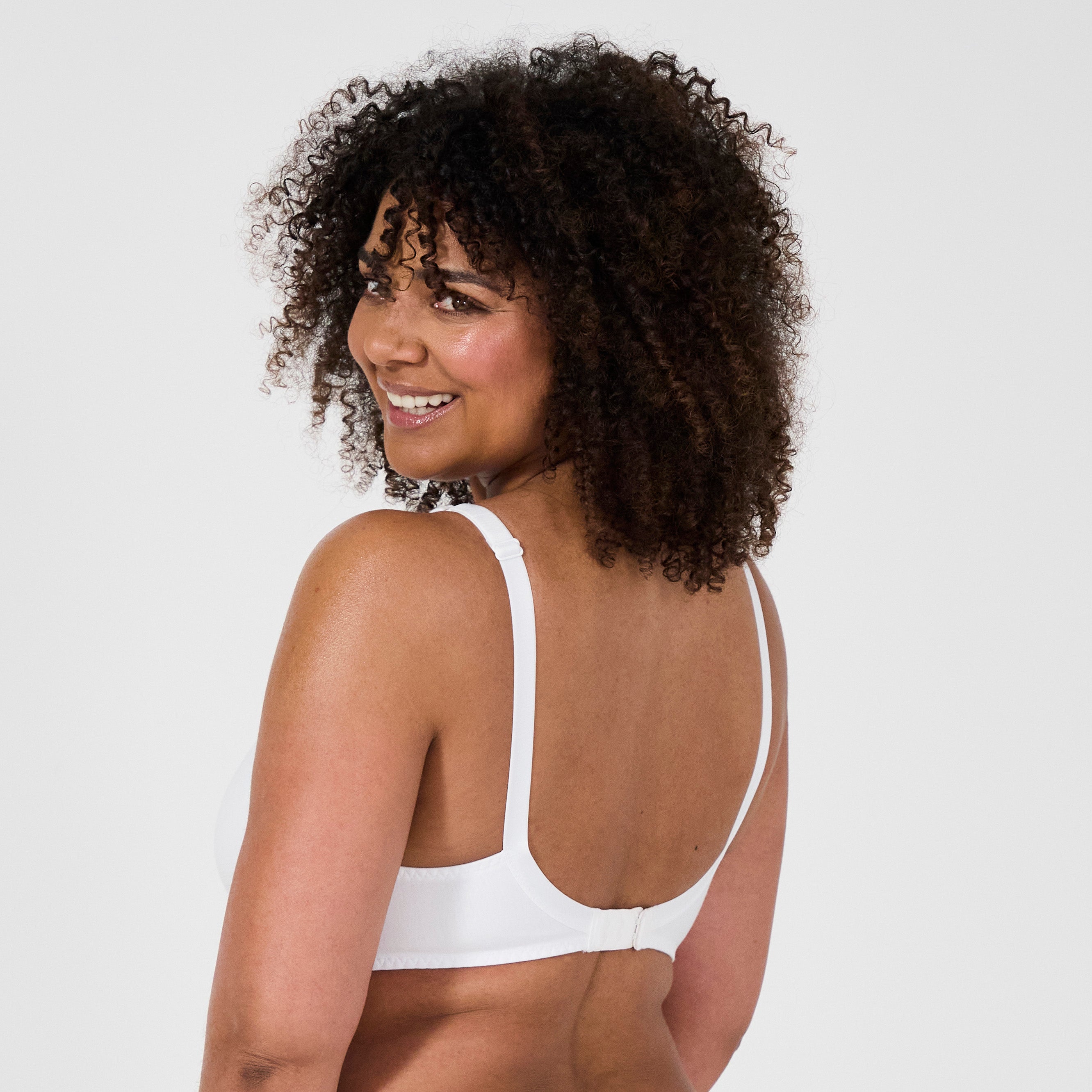 Just ideal white underwired bra with removable cups