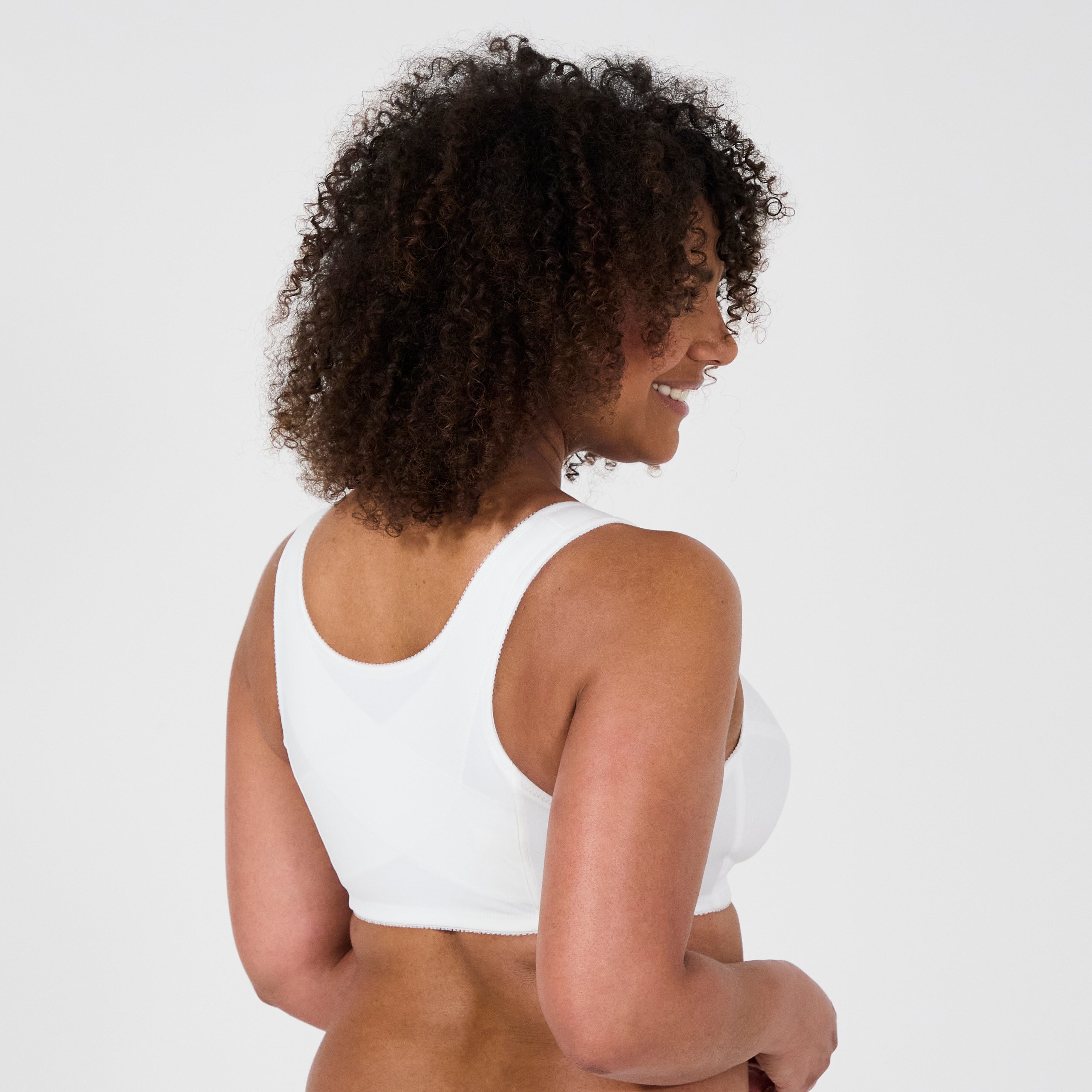 White Posture Control Wireless Bra
